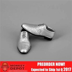 Shoes: ZY Toys Silver Dress Shoes (ZY-16-22D)