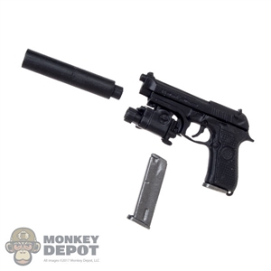 Pistol: ZY Toys M9 w/Silencer & Light