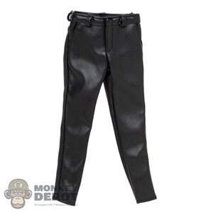 Pants: ZY Toys Mens Black Leather Pants