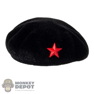 Hat: ZY Toys Mens Molded Black Beret