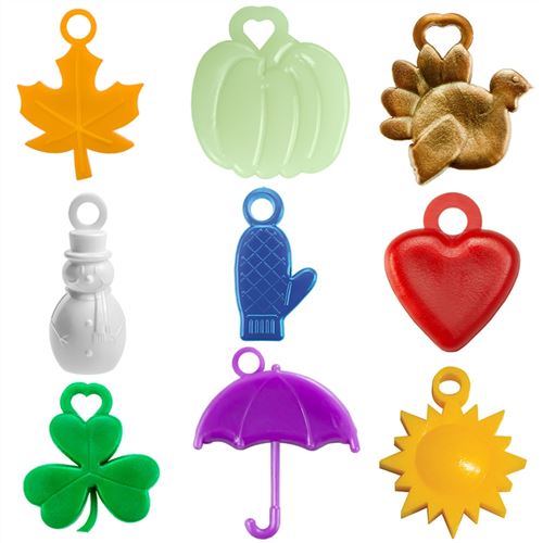 9 awards for months September through May. 25 each of Apple, Pumpkin, Tom Turkey, Snowman, Mitten, Valentine, Shamrock, Raindrop and Sun.