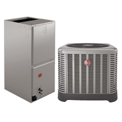 4 Ton Rheem 15.5 SEER Heat Pump System RP1548AJ1NA, RH1T4824STANJA