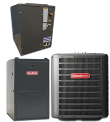 5 Ton Goodman 14 SEER 80% AFUE 120K BTU System GSX140601, GMH81205D, C*PF4961D, TXV (F)