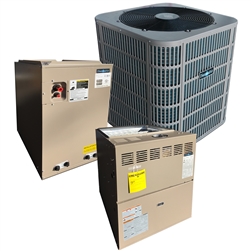 4 Ton DiamondAir 14 SEER 80% or 95.5% AFUE System Up To 120K BTU, D1448ACL, Furnace, Cased Coil (T)