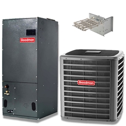 4 Ton Goodman 16 SEER Two Stage Central System GSXC160481, AVPTC49C14 Variable Speed (Closeout Special) (T)