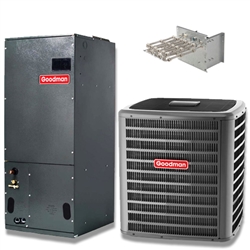 4 Ton Goodman 18 SEER Two Stage Heat Pump, Variable Speed System GSZC180481 (2425), AVPTC61D14 (T)