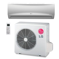 Mini Split 9,000 BTU LG 23.5 SEER Wi-Fi Wall Mount Heat Pump System, LSU090HSV5, LSN090HSV5