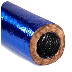 Flexible Duct 16" R6 Blue Jacket Antimicrobial AMG Flex 25ft Bag