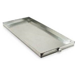 Drain Pan Overflow 26" x 50" Galvanized Metal