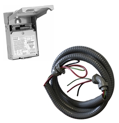 Mini Split Water Proof Electrical Whip #10 & Disconnect Pull Out 60 Amp