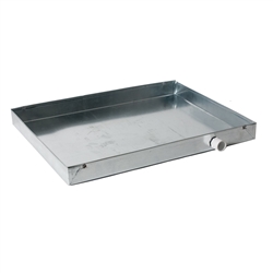 Drain Pan Overflow 24" x 24", 24 Gauge Galvanized Metal