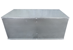 Coffin Box Air Handler Stand, Ready For Ducted Return, 48"L x 19"H Compatible With 24" D Air Handler 003515-MS (F)