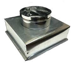 Supply Boot Metal 10" x 10" R6, 7" Collar