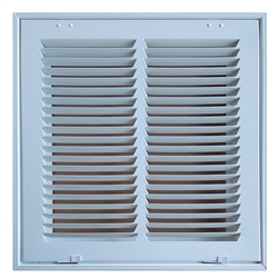 Return Air Filter Grille 12" x 12" White