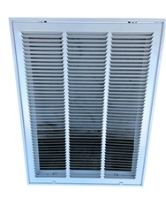 Return Air Filter Grille 12" x 24" White