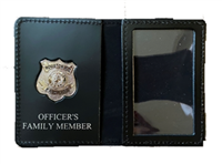 Houston Police Department Officer's Family Member Wallet with Badge
