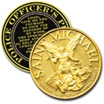 Saint Michael Prayer Coin for Police