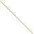 14k 1mm Machine-made Rope Chain