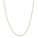 14k solid yellow gold 0.80mm Wheat Chain