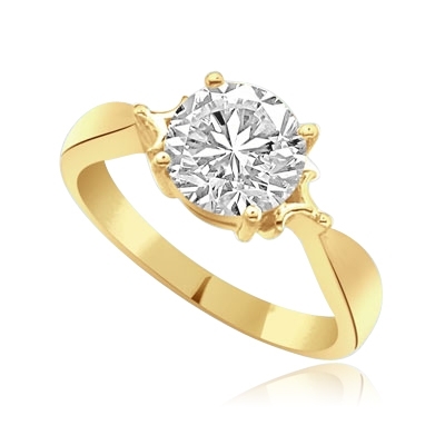 14K Solid Yellow Gold ring for shine you
