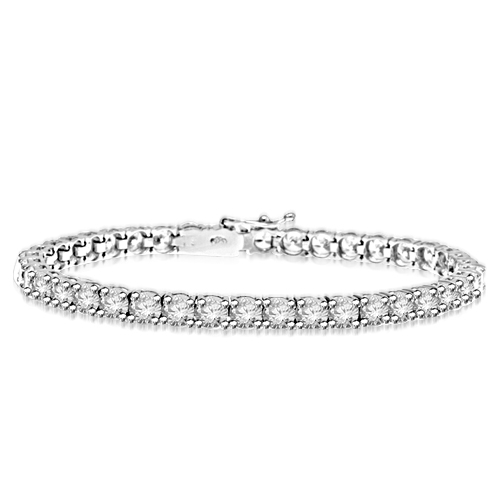 0.25 cts 7 Inch tennis bracelet in silver