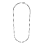 Tourney - Wonderful Tennis Necklace, 17 Cts. T.W. with Bezel Set Round Cut Masterpieces forming a complete - and completely enchanting - circle. set in Platinum Plated Sterling Silver.