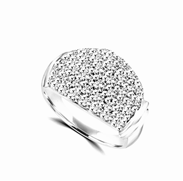 Ring – pave ring with round pieces