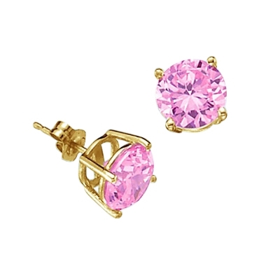 Pink Diamond Essence gems, 2.0 cts. t.w., in Gold  Vermeil.