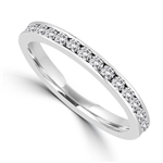 White Gold classic eternity band  from Diamond Essence
