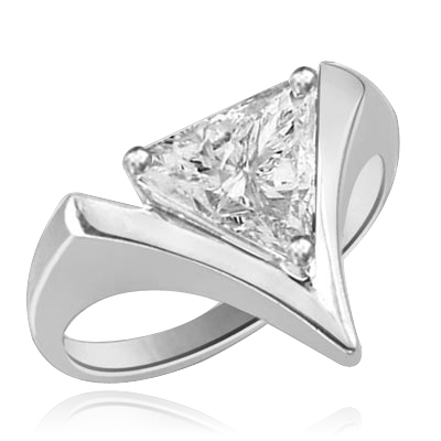 2.0 Dia. Carats Trilliant Cut Diamond in White gold