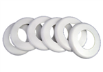 WALL FITTING EXCUTCHEON (6 PIECES) WHT