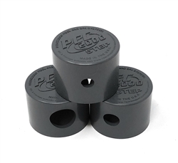 VANTAGE STEP NOZZLE CAPS ( 3 PIECES - 1/4", 3/8", 5/8" - 1 EACH) BLK