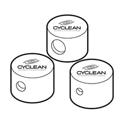 NOZZ SNAP CAP CYCLEAN 3 PC WHT