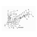 073260 Pentair Motor sub assy. CM-50