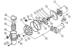 Pentair CHN13 4F 1A std power end 115 230