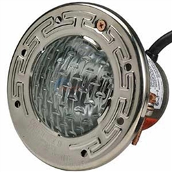 AquaLight Halogen Quartz Lights with Stainless Steel Face Ring 250 Watt 120 volt  200 cord
