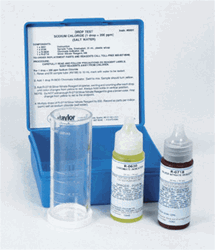 Taylor Drop Test Chloride salt water 1 drop = 200 ppm