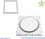 12 Shallow Square to 10 AntiEntrapment Suction Outlet Cover and Mud Frame VGB Series drain covers