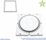 9 Shallow Square to 8 AntiEntrapment Suction Outlet Cover and Mud Frame VGB Series drain cover