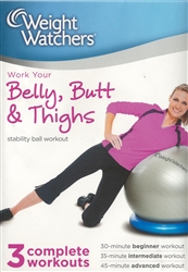 Weight Watchers Work Your Belly, Butt & Thighs Stability Ball Workout DVD