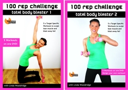 Barlates Body Blitz 100 Rep Challenge 2 DVD Set with Linda Wooldridge