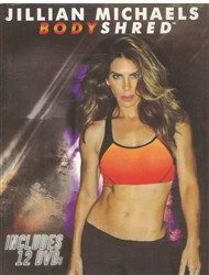 Jillian Michaels Body Shred 12 DVD Set  & Fitness Guide
