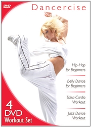 Dancercise 4 DVD Set - Hip Hop, Belly Dance, Salsa & Jazz