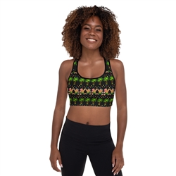 Christmas in Hawaii Padded Sports Bra