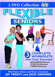 Flexible Seniors 2 DVD Set - 3 Workouts & Chair Exercises