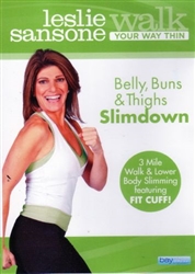 Leslie Sansone Walk Your Way Thin Belly, Buns & Thighs Slimdown DVD