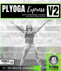 PLYOGA Express Volume 2 USB Drive (NOT DVD) - Stephanie Lauren - 5 Workouts