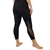 Black Yoga 7/8 Pants with Mesh inserts - the Aloha Collection