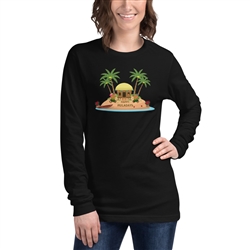 Christmas in Hawaii - Happy Huladays / Mele Kalikimaka Women's Long Sleeve Tee