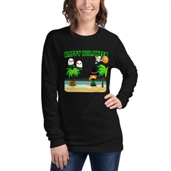 Halloween - Happy Hulaween Women's Long Sleeve T-Shirt